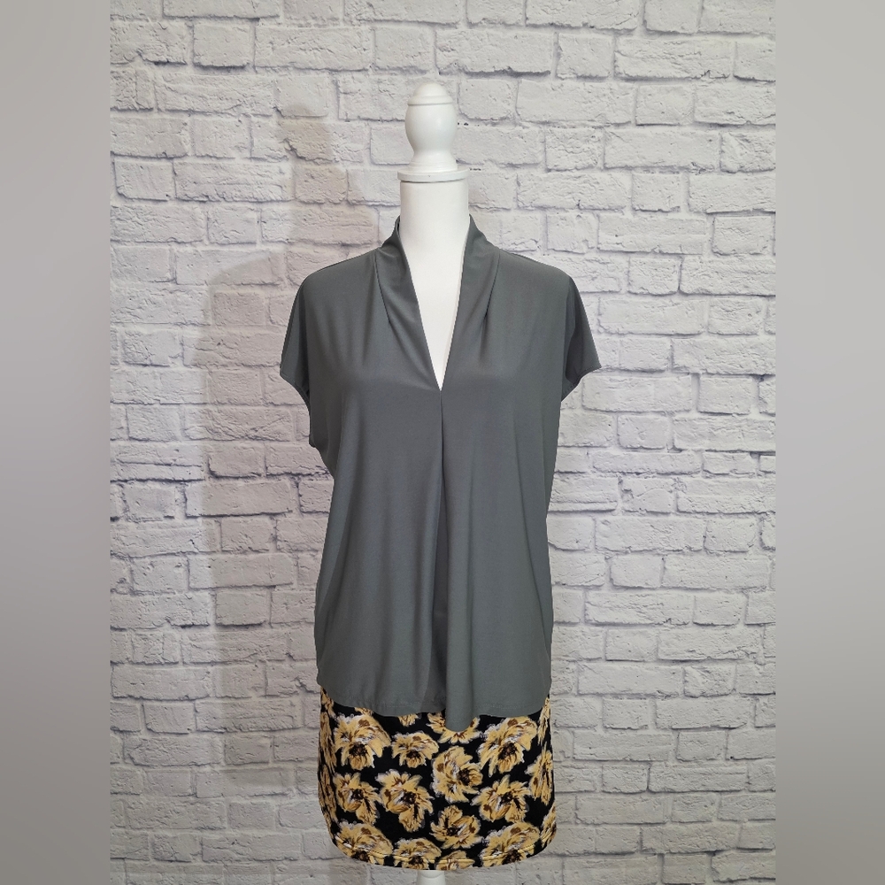 Chic Charcoal Women's Blouse